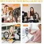 Mansso 10" LED Ring Light Set - Rechargeable Selfie Ring Light Clip & Remote Shutter & Desktop Tripod Stand & Phone Holder for Live Stream/Makeup/YouTube with 3 Light Modes & 10 Brightness Level