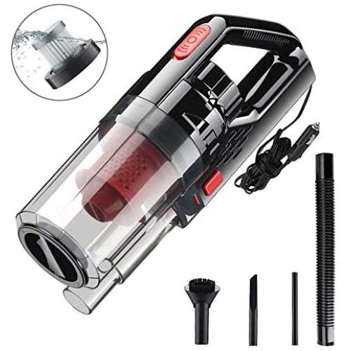 VISLONE Car Vacuum Cleaner High Power DC 12V 150W 6000PA Wet Dry Handheld Portable Auto Interior Vacuum Cleaner for Car Household Handheld Mini Small Vacuums