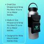 SHERLIX Water Bottle Holder Carrier Pouch for All Cell Phone Sizes, Keys, Earbuds, AirPods, Money, Credit Cards. Fits Hydro Flask, YETI, Takeya, and More.