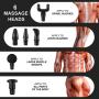 Massage Gun, Handheld Deep Tissue Muscle Massage Gun Shoulder Back Calf Body Percussion Massager - Super Quiet Brushless Motor, 20 Adjustable Speed