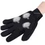 Ravazzi Pet Grooming Glove - Gentle Deshedding Brush Glove - Best Pet Hair Remover Mitt - Perfect for Dog or Cat with Long or Short Fur - 1 Pair Blue