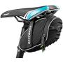 ROCKBROS Bike Seat Bag Waterproof, Bicycle Saddle Bag Under Seat 3D Shell Cycling Seat Pack for Mountain Road Bikes Black