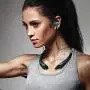 Aduro Amplify Pro SBN45 Wireless Stereo Bluetooth Around The Neck Earbud Headphone Headset (Black/Blue)