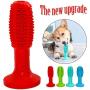 nonogo Dog Toothbrush chew Stick Suction Cup Dog Toy,Natural Rubber Teeth Cleaning Chewing Toys,Non-Toxic Chewy Dog Toothbrush is Suitable for Small and Medium-Sized Pets