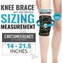 Knee Brace with Side Stabilizers & Patella Gel Pads for Knee Support
