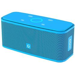 DOSS SoundBox Touch Portable Wireless Bluetooth Speakers with 12W HD Sound and Bass, 20H Playtime, Handsfree, Speakers for Home, Outdoor, Travel-Blue