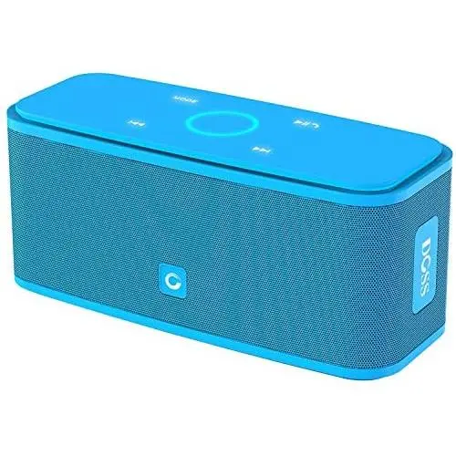 DOSS SoundBox Touch Portable Wireless Bluetooth Speakers with 12W HD Sound and Bass, 20H Playtime, Handsfree, Speakers for Home, Outdoor, Travel-Blue DOSS SoundBox Touch Portable Wireless Bluetooth Speakers with 12W HD Sound and Bass, 20H Playtime, Handsfree, Speakers for Home, Outdoor, Travel-Blue