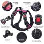 PoyPet No Pull Dog Harness, [Upgraded Version] No Choke Front Lead Dog Reflective Harness, Adjustable Soft Padded Pet Vest with Easy Control Handle for Small to Large Dogs