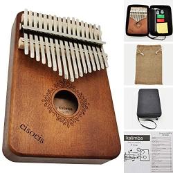 Kalimba 17 Keys Thumb Piano,with Waterproof Hard Protective Case Musical Instruments,24 Sheet Music Book