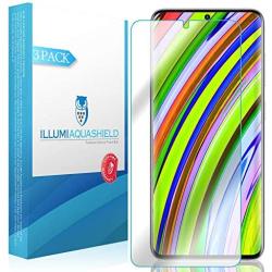 ILLUMI AquaShield Screen Protector Compatible with Samsung Galaxy S20 Plus (S20+ 6.7 inch) (Compatible with Cases)(3-Pack) No-Bubble High Definition Clear Flexible TPU Film