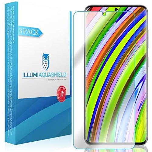 ILLUMI AquaShield Screen Protector Compatible with Samsung Galaxy S20 Plus (S20+ 6.7 inch) (Compatible with Cases)(3-Pack) No-Bubble High Definition Clear Flexible TPU Film