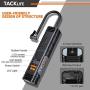TACKLIFE New Generation Portable Tire Inflator Hand Held Air Compressor - 2200mAh Rechargeable Auto Pump with Digital Display for Car Bicycle Tires and Other Inflatables