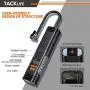 TACKLIFE New Generation Portable Tire Inflator Hand Held Air Compressor - 2200mAh Rechargeable Auto Pump with Digital Display for Car Bicycle Tires and Other Inflatables