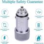 FIMARR Car Charger Compatible with iPhone 11/XR/XS/X/Pro Max 8/7/6/6S Plus 5S/5C/SE2, iPad Air Mini Pro (2.4A Dual Port USB Car Charger with 2X 3ft Charging Cable) (3in1 Pack)