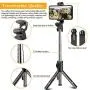 Selfie Stick, BAVNCO Compact Extendable Bluetooth Selfie Stick Tripod Stand with Detachable Wireless Remote for iPhone 11 MAX XR X 8 7 6S Plus/Samsung Galaxy S10 S9 S8 Plus Note 10 8/ LG More Android