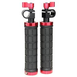 CAMVATE DSLR Handle Grips with Rod Clamp for 15mm Rod Rig Rail Support Camera Tripod(1 Pair)