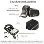 AIXIN B-Soul Bike Tube Frame Bag Saddle Bag Touchscreen Phone Bag 6.2Inch Cellphone Bicycle Riding Bag Waterproof