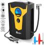 Skey Air Compressor Tire Inflator - Electric Auto Pump 12V DC Portable Air Compressor Pump Digital Tire Inflator Car Tire Pump