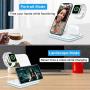 Intoval Wireless Charger,3 in 1 Wireless Charging Station for Apple Watch/Airpods,Qi Certified Wireless Charging Stand for iPhone 11/11 Pro/XS Max/XS XR All Qi-Enabled Phones.(with AC Adapter)