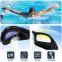 TopSelect Swimming Goggles Waterproof Clear Vision Polarized Anti Fog UV Protection No Leak Soft Silicone Frame and Strap for Men, Women, Boys, Girls,Youth.