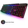 Gaming Keyboard and Mouse and Mouse pad and Gaming Headset, Wired LED RGB Backlight Bundle for PC Gamers and Xbox and PS4 Users - 4 in 1 Edition Hornet RX-250