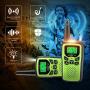 Professional Rechargeable Walkie Talkies,MOICO Long Range Two Way Radios for Adults up to 5 Miles in Open Area,Handheld Talkies Talky with 22 Channels FRS/GMRS VOX Scan LED Flashlight Green