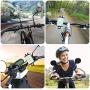 Bike Rear View Mirror Bike Mirror Bike Phone Mount Adjustable Universal Silicone Phone Stand Adjustable Shockproof