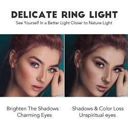 Rovtop 10 inch Ring Light with Stand Tripod, LED, Phone Holder for Selfie Camera Photography Makeup Video Live Streaming