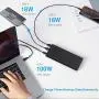 Portable Laptop Charger 26800mAh 100W PD Power Bank, External Battery Pack with Dual Quick Charge 3.0 Ports, Fast Charge for USB-C Laptops, MacBook Pro, iPad Pro, iPhone, Samsung Galaxy and More Portable Laptop Charger 26800mAh 100W PD Power Bank, External Battery Pack with Dual Quick Charge 3.0 Ports, Fast Charge for USB-C Laptops, MacBook Pro, iPad Pro, iPhone, Samsung Galaxy and More
