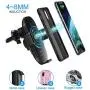 【2020 Version】 Wireless car Charger Mount 10W Qi Fast Charging Auto Clamping Car Mount Phone Holder Compatible iPhone 11 Pro Max/11 Pro/11/XS MAX/XS/XR/X/8P/8 Samsung S10+/ S10/S9+/S9/S8+/S8 (Silver)
