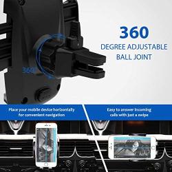 ilikable Air Vent Phone Holder - 360 Rotation Car Cell Phone Mount - Car Holder Compatible with Smartphone Android iPhone GPS Devices, Black
