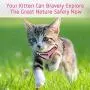 rabbitgoo Cat Harness and Leash for Walking, Escape Proof Soft Adjustable Vest Harnesses for Medium Large Cats, Easy Control Breathable Pet Safety Jacket with Reflective Strips & 1 Metal Leash Ring
