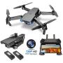 NEHEME NH525 Foldable Drones with 720P HD Camera for Adults, RC Quadcopter WiFi FPV Live Video, Altitude Hold, Headless Mode, One Key Take Off for Kids or Beginners with 2 Batteries 22mins