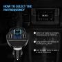 Criacr [Upgraded Version] Bluetooth FM Transmitter for Car, Wireless FM Radio Transmitter Adapter Car Kit, Dual USB Charging Ports, Hands Free Calling, U Disk, TF Card MP3 Music Player