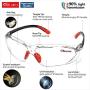 SAFEYEAR Anti Scratch Safety Glasses- SG003 HD Anti Fog Work Glasses for Women and Men Adults No-Slip Grips, VU Protection Safety Goggles for DIY, Chemistry Lab, Welding, Grinding,Garden