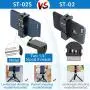 Compatible iPhone Tripod Mount, Adapter with Cold Shoe - Ulanzi ST-02S, Cell Phone Tripod Mount, Tripod Phone Mount, Aluminum Phone Tripod Adapter, Metal Smartphone Tripod Mount Compatible iPhone Tripod Mount, Adapter with Cold Shoe - Ulanzi ST-02S, Cell Phone Tripod Mount, Tripod Phone Mount, Aluminum Phone Tripod Adapter, Metal Smartphone Tripod Mount