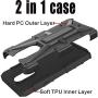 HNHYGETE Designed for LG STYLO 5 Plus(2019) Case,LG Stylo 5 Cell Phone Case,Dual Layer Heavy Duty Non Slip Shockproof Bumper Rugged Protective Cover (Black)