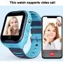 Waterproof GPS Smart Watch, Laxcido 4G Video Phone Call Real-time Tracking Camera SOS Alarm Geo-Fence Touch Screen Monitoring Health Steps Flashlight Anti-Lost GPS Tracker Watch (Pink)