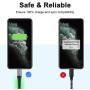 iPhone Charger, iCrius Apple MFi Certified 6FT Lightning Cable Led Light Up USB Fast Charging Cord Compatible with iPhone SE/ 11/Pro/Max/X/XS/XR/XS Max/8/Plus/7/7 Plus/6/6S/6 Plus, iPod Touch (Green)