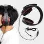 Ciglow Gaming Headset, 3.5mm Wired Over-Ear Gaming Headset Headphone with Microphone Noise Cancelling Headphone for PC, Laptop, Xbox One, PS4, Switch, Smartphone, etc.(Black+ Red)