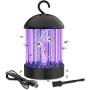 zanskar Portable Electric Mosquito Killer Lamp Fly Trap Waterproof Rechargeable Non-Toxic Silent Mosquito Attractant Trap Control for Indoor Outdoor Backyard Patio Camping Office