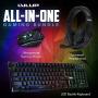 LVL Up Pro Gaming Mouse, Keyboard, and Headset Bundle LU745 | Gaming Headset with Microphone, Gaming Mouse, and Gaming Keyboard Bundle, Adjustable Settings, PC Gaming Accessories