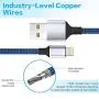 iPhone Charger, Moallia 2 Pack 6FT Extra Long Nylon Braided Fast Charging & Syncing Lightning Cable to USB - A Cable Compatible with Phone Xs/MAX/XR/X/8/8 Plus/7 Plus/6/6 Plus, iPad & More
