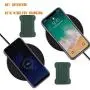 [2pc] Finger Strap Phone Holder - Ultra Thin Anti-Slip Universal Cell Phone Grips Band Holder for Back of Phone (Dark Green)