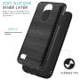 CasemartUSA Phone Case for [LG REBEL 4 LTE (L212VL, L211BL)], [Modern Series][Black] Shockproof Cover Impact Resistant Defender for Rebel 4 LTE (Tracfone, Simple Mobile, Straight Talk, Total Wireless)