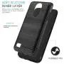 CasemartUSA Phone Case for [LG REBEL 4 LTE (L212VL, L211BL)], [Modern Series][Black] Shockproof Cover Impact Resistant Defender for Rebel 4 LTE (Tracfone, Simple Mobile, Straight Talk, Total Wireless)