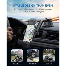 Andobil Car Phone Mount Ultimate Anti-Shake Car Phone Holder Dashboard Air Vent Windshield Super Suction Hands-Free Cell Phone Holder Compatible for iPhone 11 Pro Max/X/SE, Samsung Galaxy S20+/Note 9