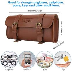 Ruiqas Bicycle Storage Bag, Bicycle Cycling Front Frame Tube Handlebar Bag Pouch Bicycle Mobile Phone Holder Storage Bag