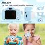 Kids Camera, Enow 16MP Dual Digital Video Camera, Mini 2.0 Inch HD Rechargeable Anti-Drop Child Camera, DIY Creative Camcorder for Kids Boys Girls Gifts, with Extra Shockproof Shell and 32GB SD Card