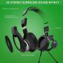 Gaming Headset for Xbox One, PS4, Nintendo Switch, ifmeyasi Stereo Bass Surround 3.5mm Headsets, Over-Ear Headphones with Noise Cancelling Micophone for Laptop PC Mac iPad Smartphones (Green)